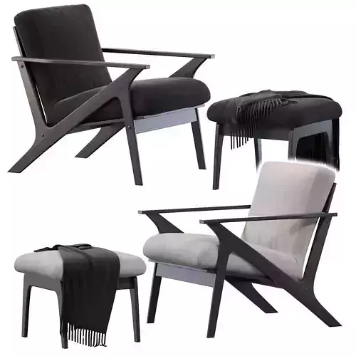 Baxton Studio Bianca Mid-Century 3D model