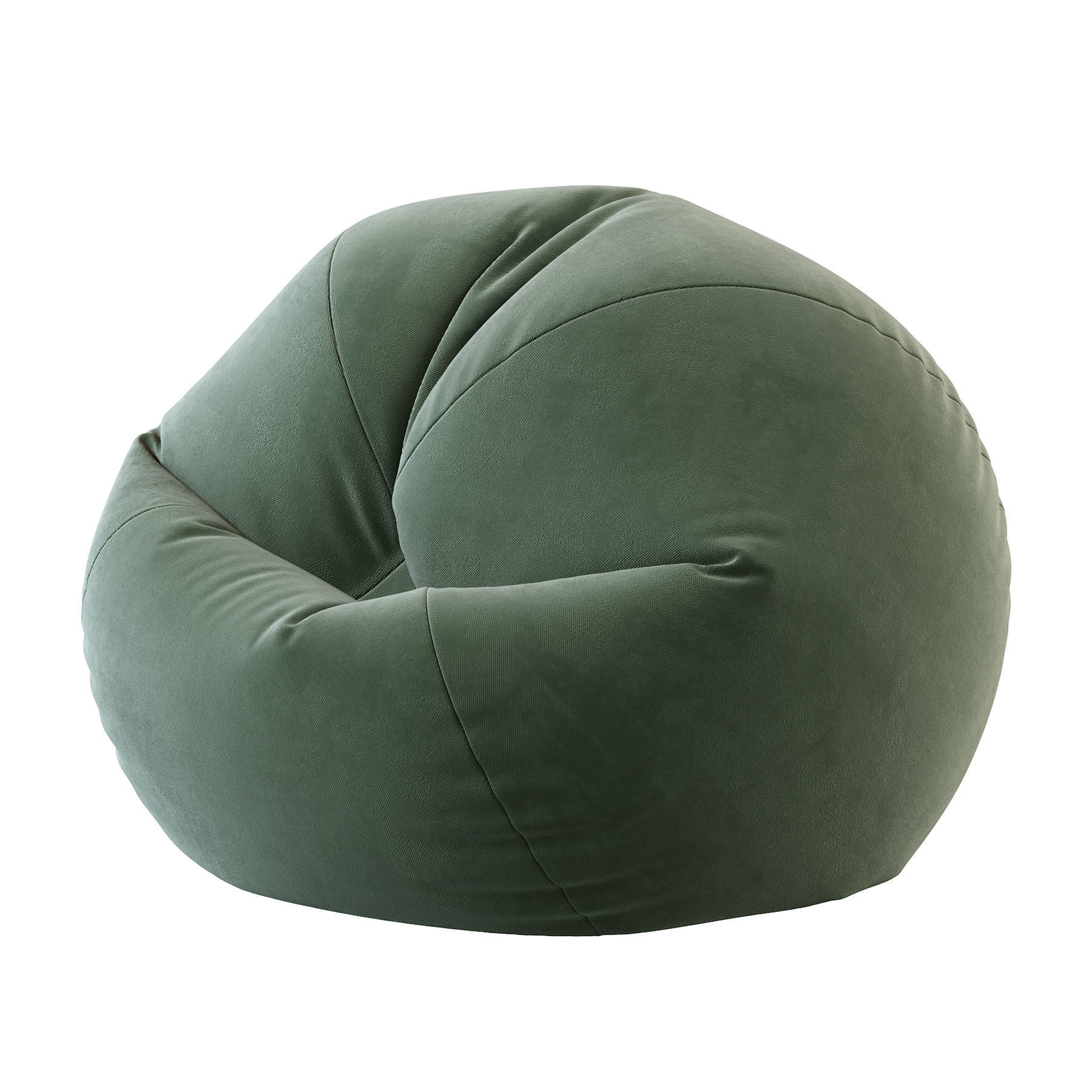  Bean Bag Chair With Bean Filling 3D model_1