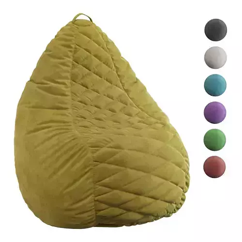 Bean Bag Spain XXL Velvet Yellow