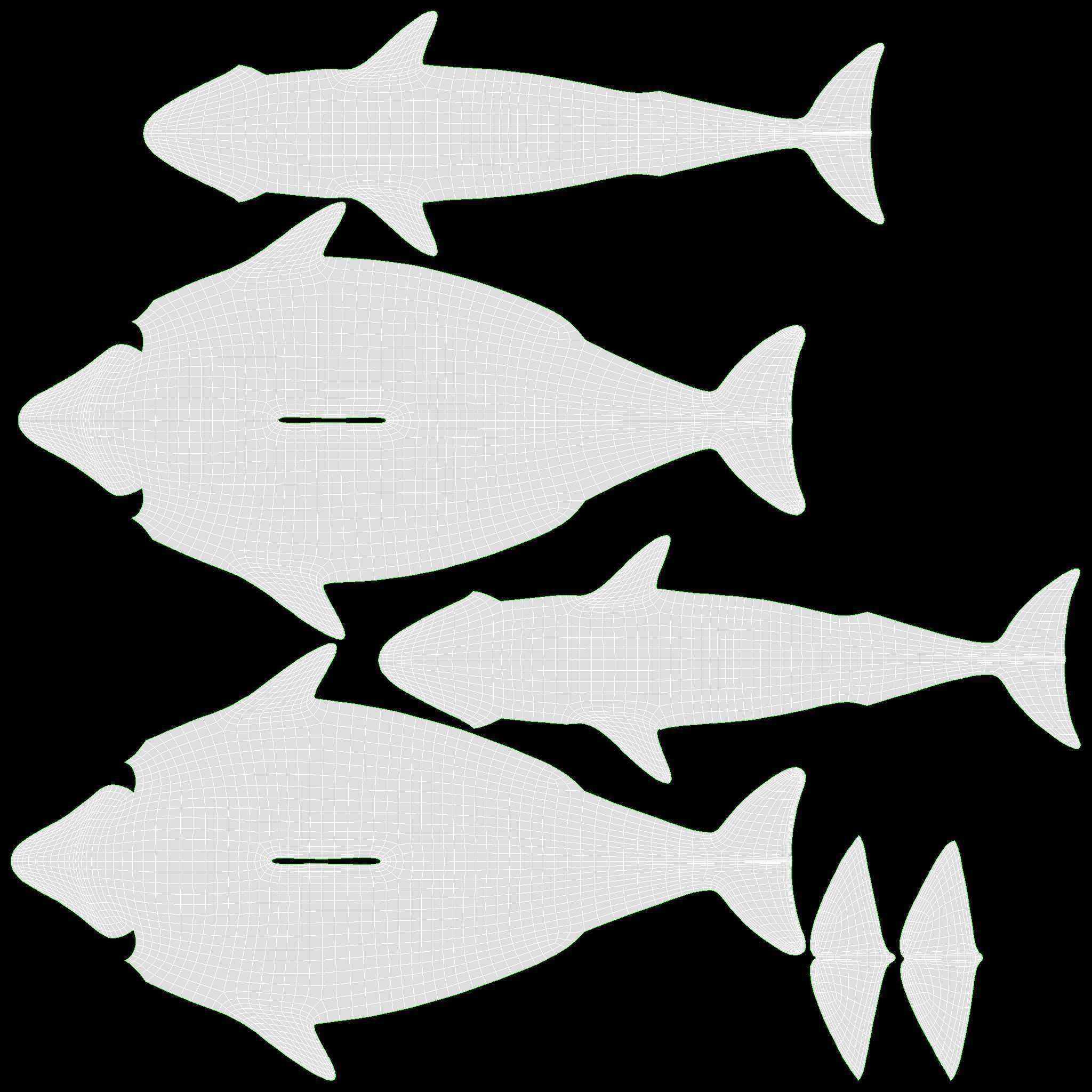 Decorative Ceramic Dolphins Statuette 3D model_9