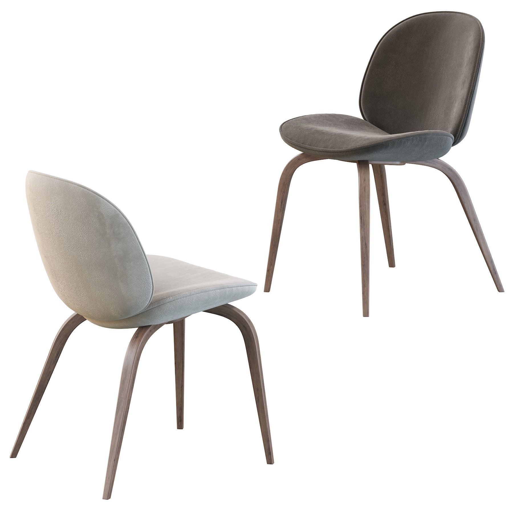 Beetle Dining Chair 3D model_7