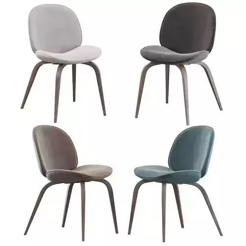 Beetle Dining Chair 3D model