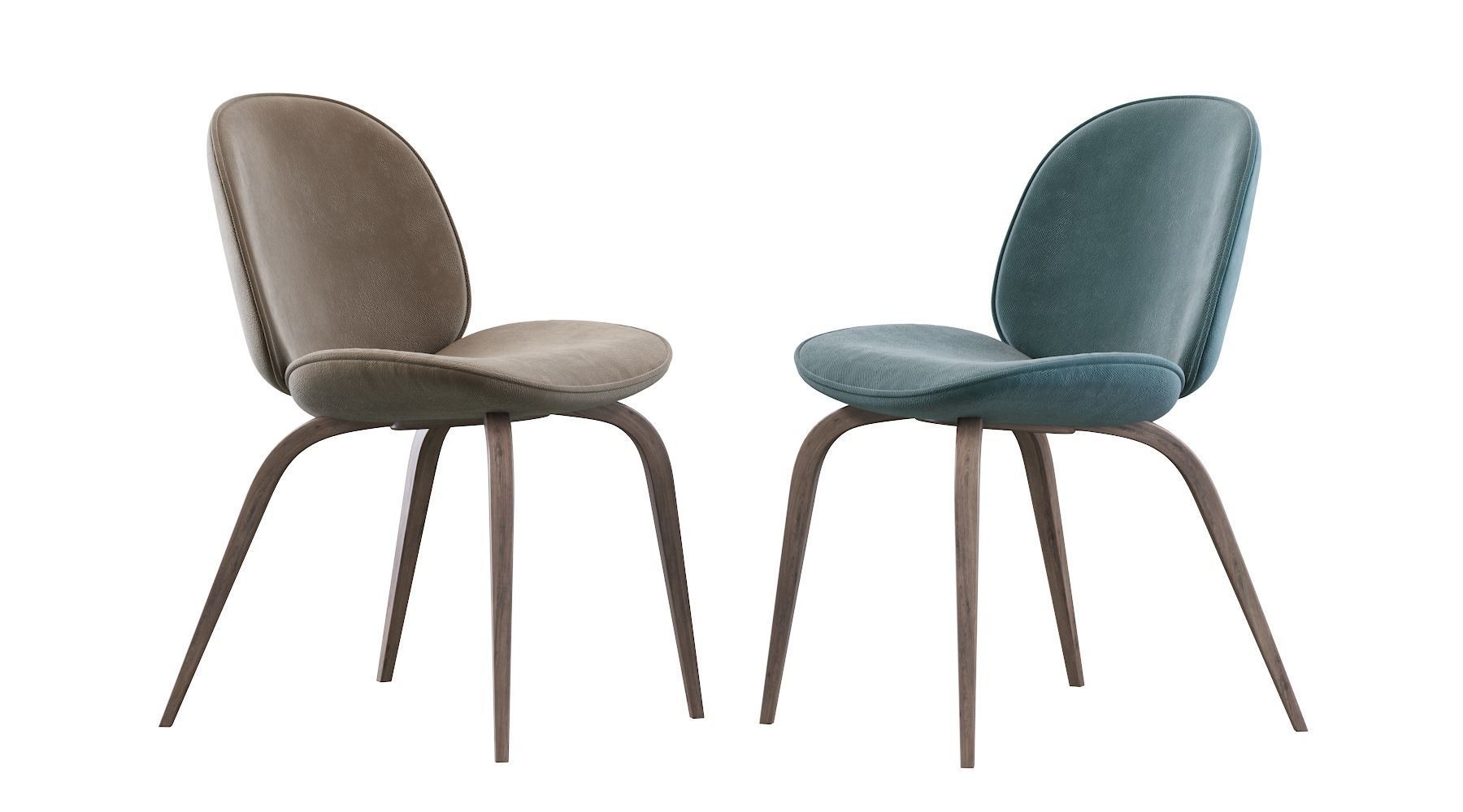 Beetle Dining Chair 3D model_5