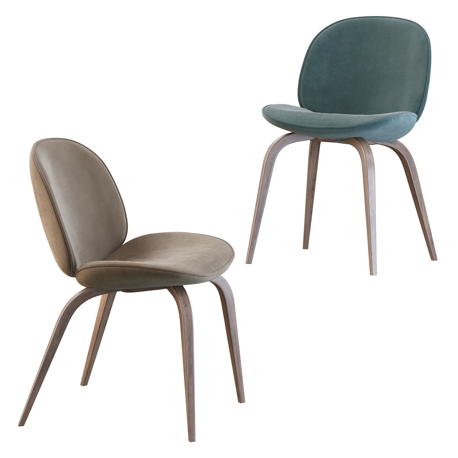 Beetle Dining Chair 3D model_8