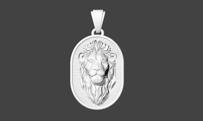 Lion Face pendant design