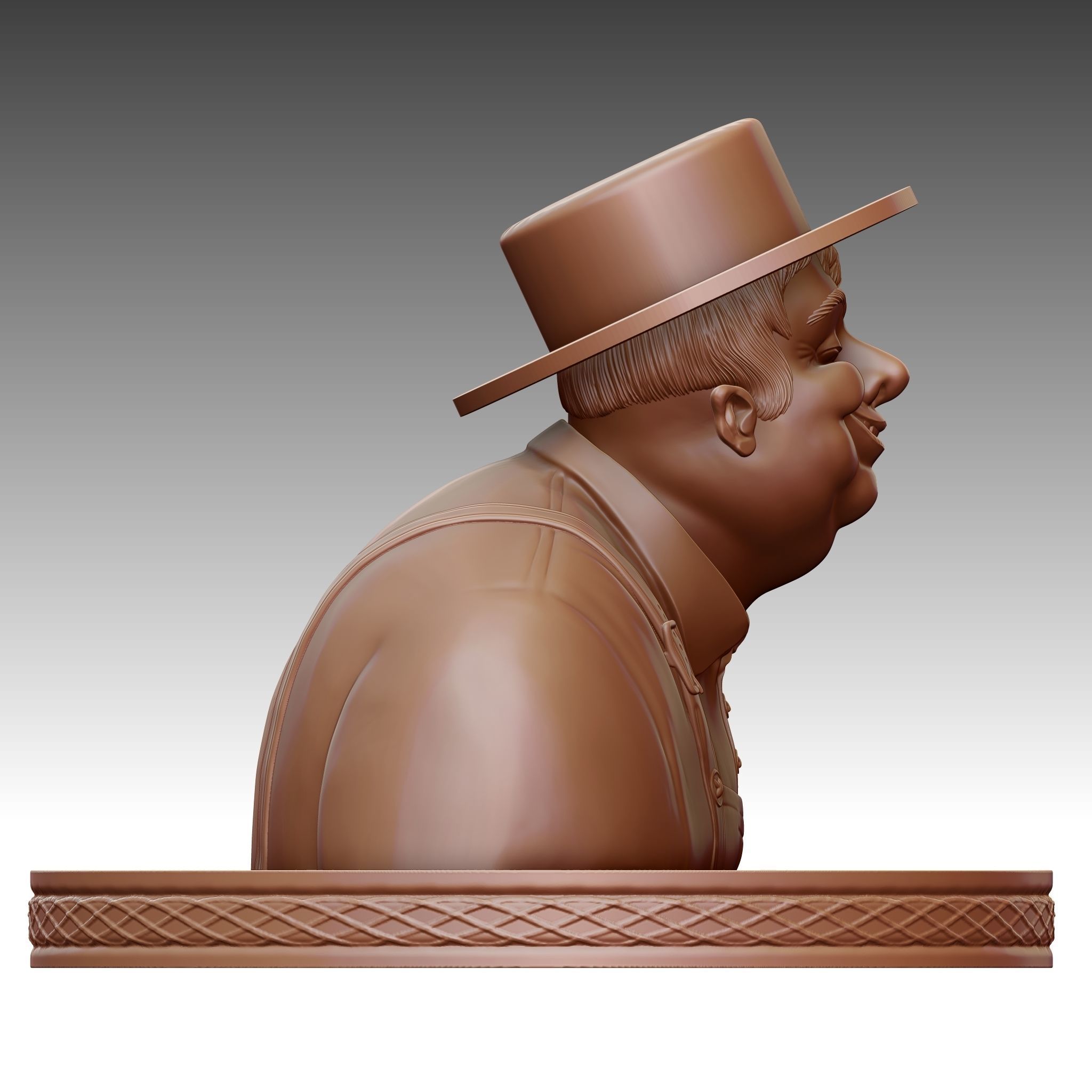 Toon Character -Happy Farmer 3D print model_2