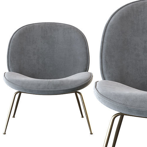 Beetle Lounge Chair 3D model 2