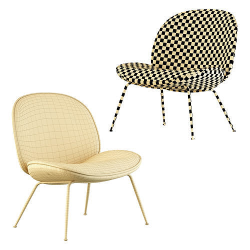 Beetle Lounge Chair 3D model 5