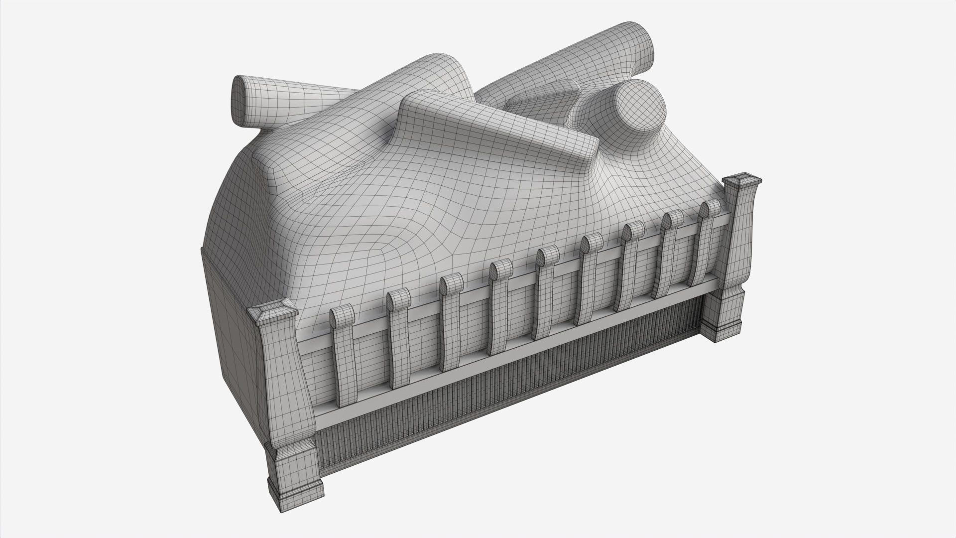 Electric Log Set Heater Duraflame 3D model_6