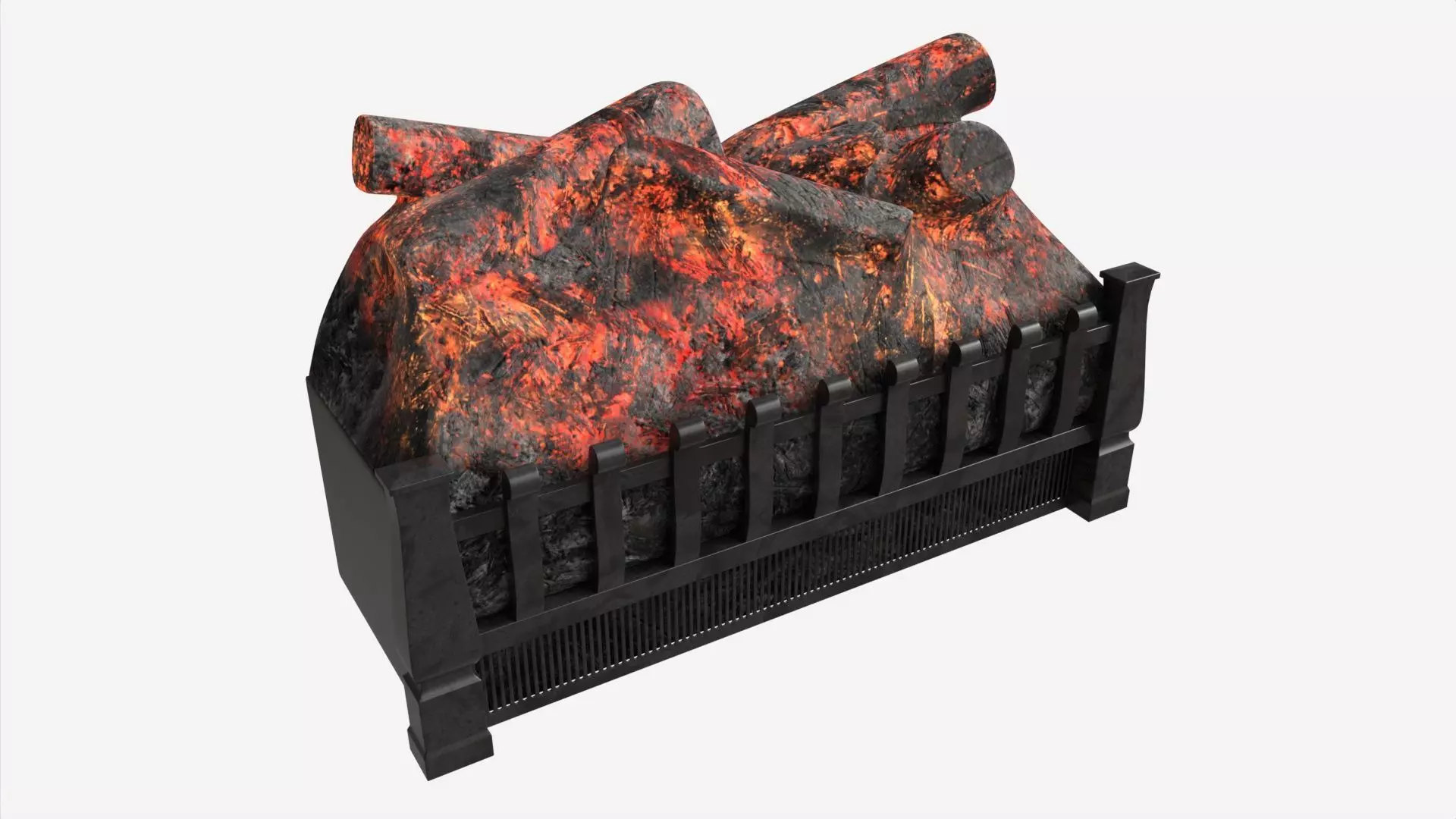 Electric Log Set Heater Duraflame 3D model_0