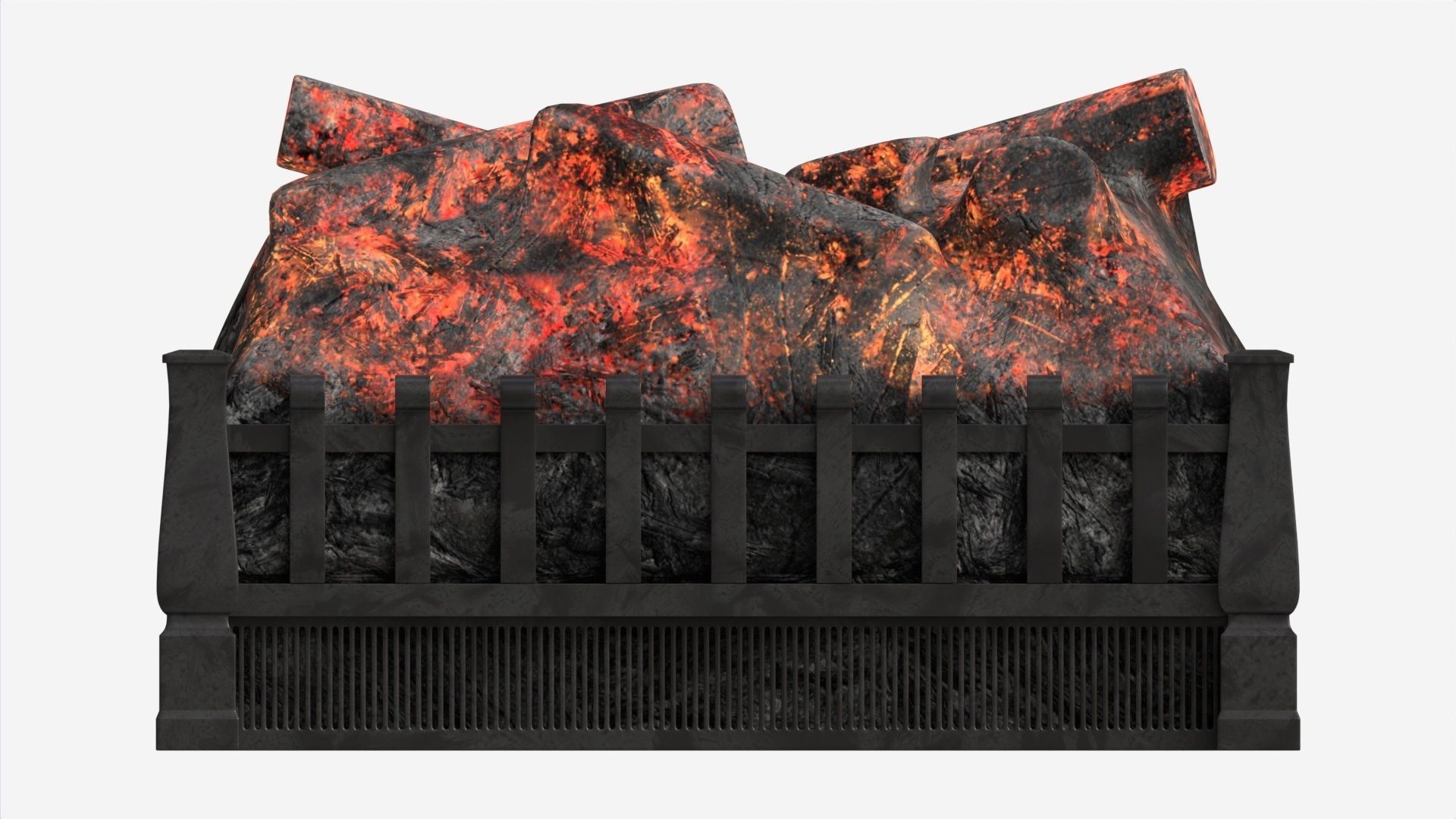 Electric Log Set Heater Duraflame 3D model_4