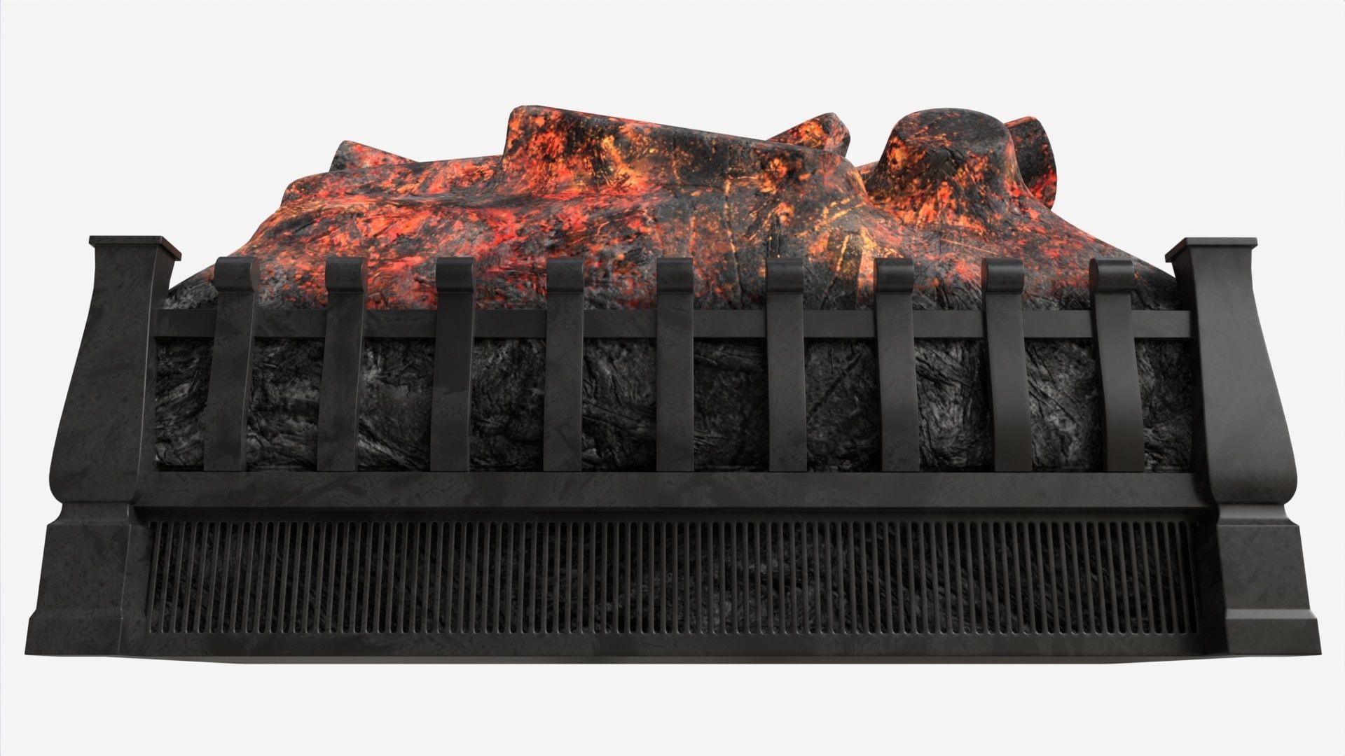 Electric Log Set Heater Duraflame 3D model_2