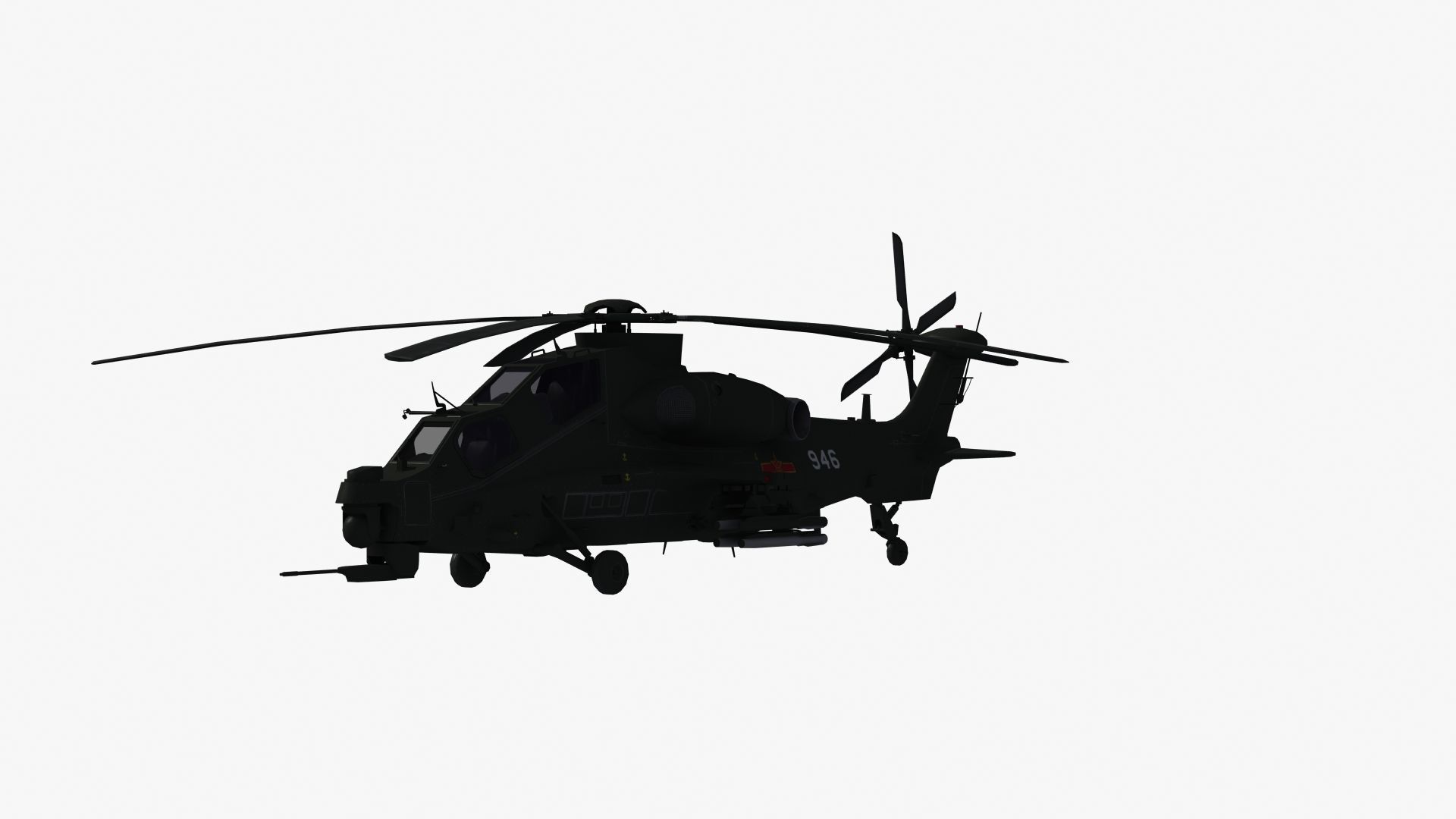 WZ10 Attack Helicopter 3D model_31
