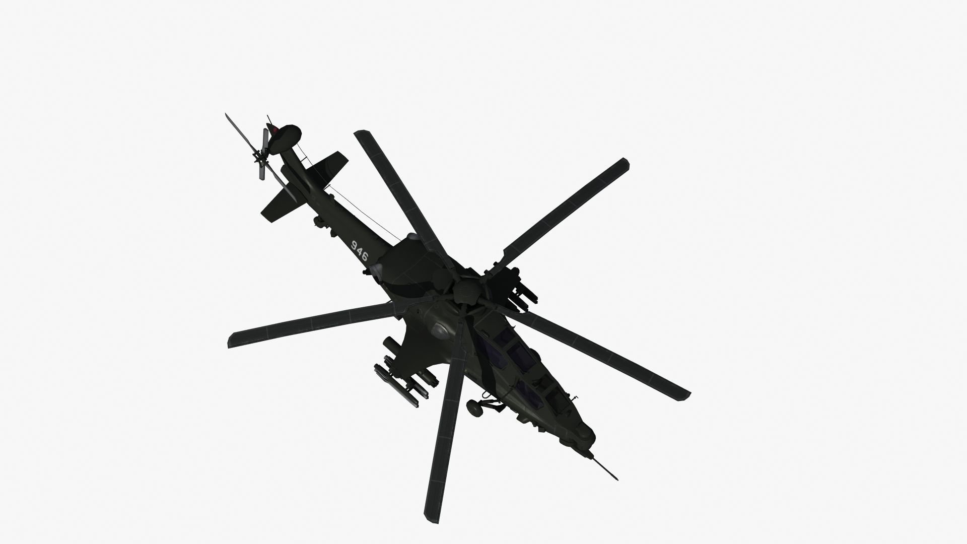 WZ10 Attack Helicopter 3D model_39