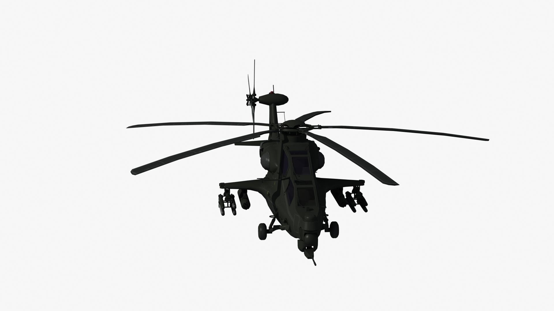 WZ10 Attack Helicopter 3D model_33