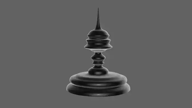 Carved Finial 3D print model