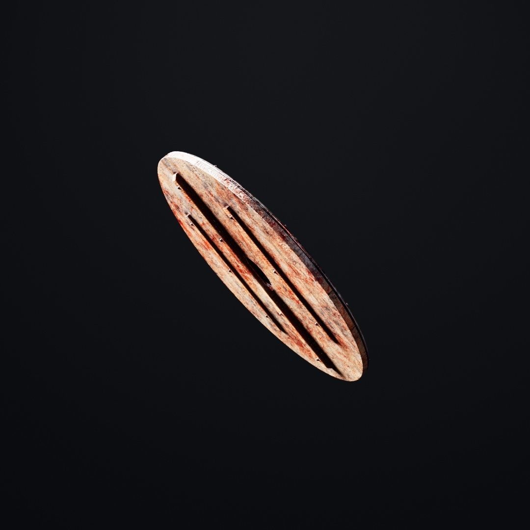 Viking Shield var 04 Low-poly 3D model_1