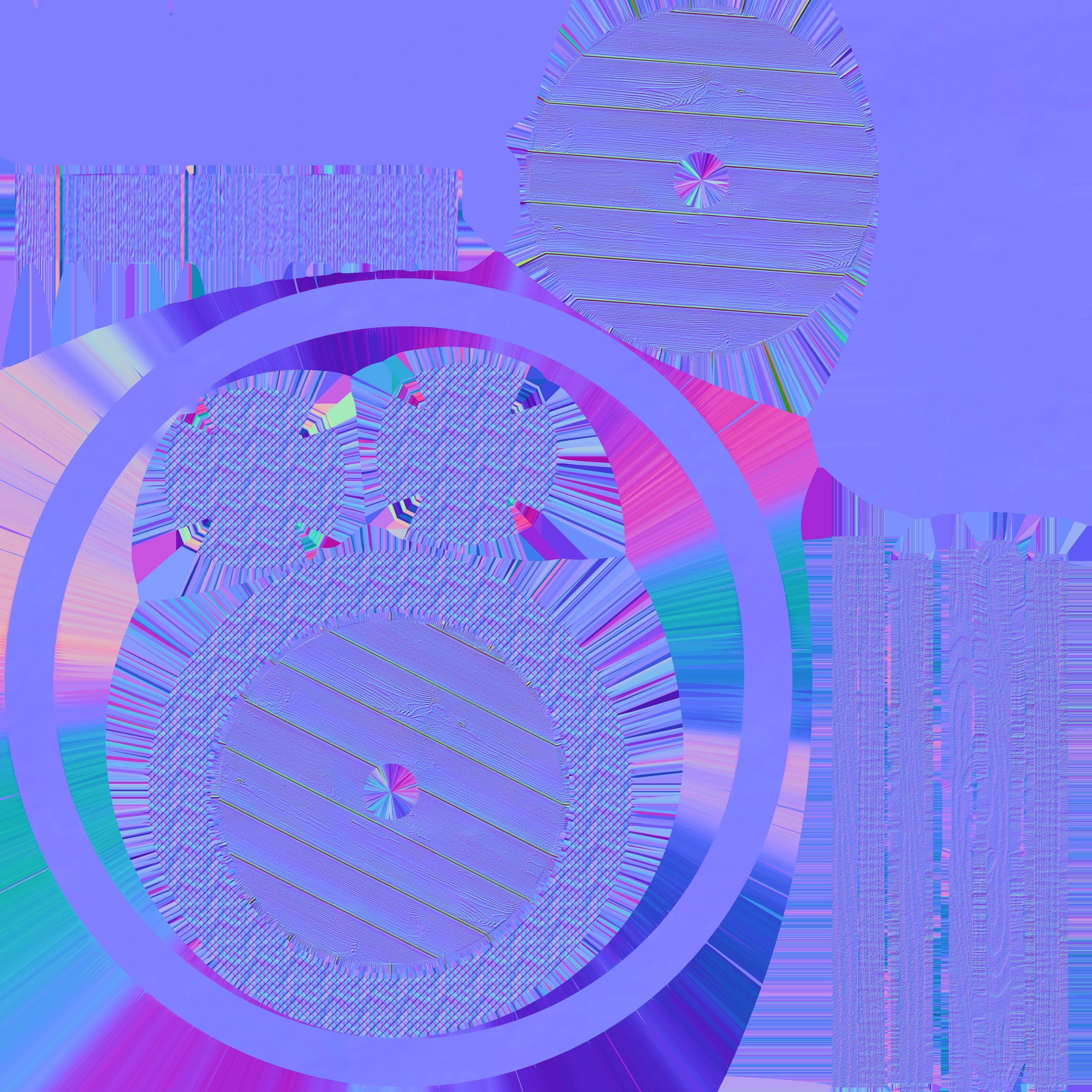 Viking Shield var 04 Low-poly 3D model_15