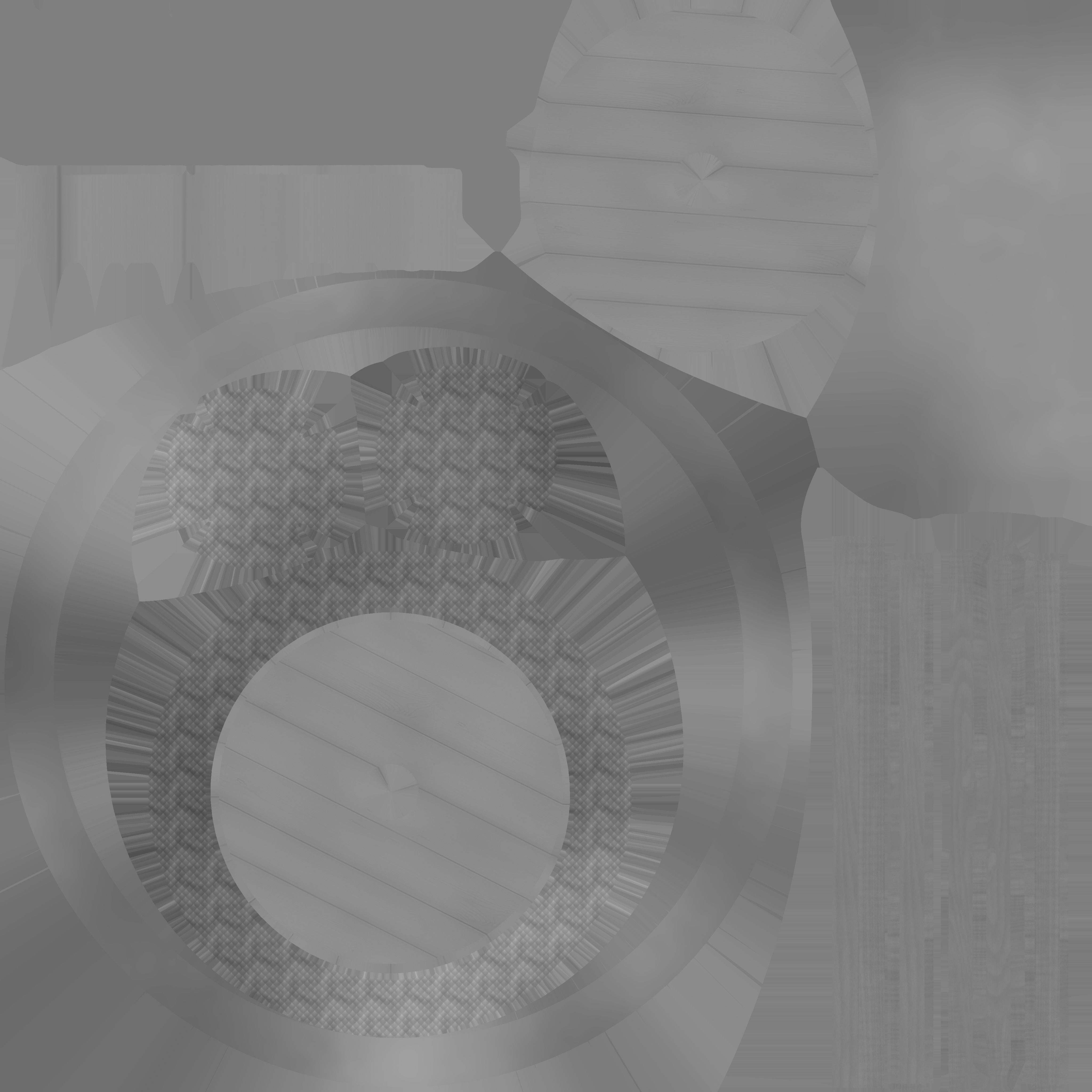 Viking Shield var 04 Low-poly 3D model_13