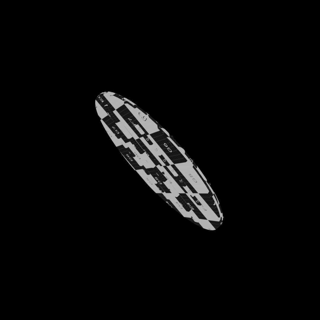 Viking Shield var03 Low-poly 3D model_9