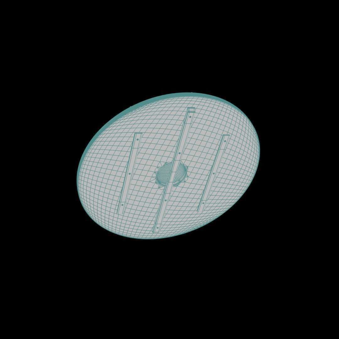 Viking Shield var03 Low-poly 3D model_6