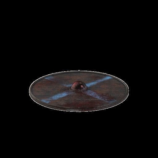 Viking Shield var03 Low-poly 3D model_17