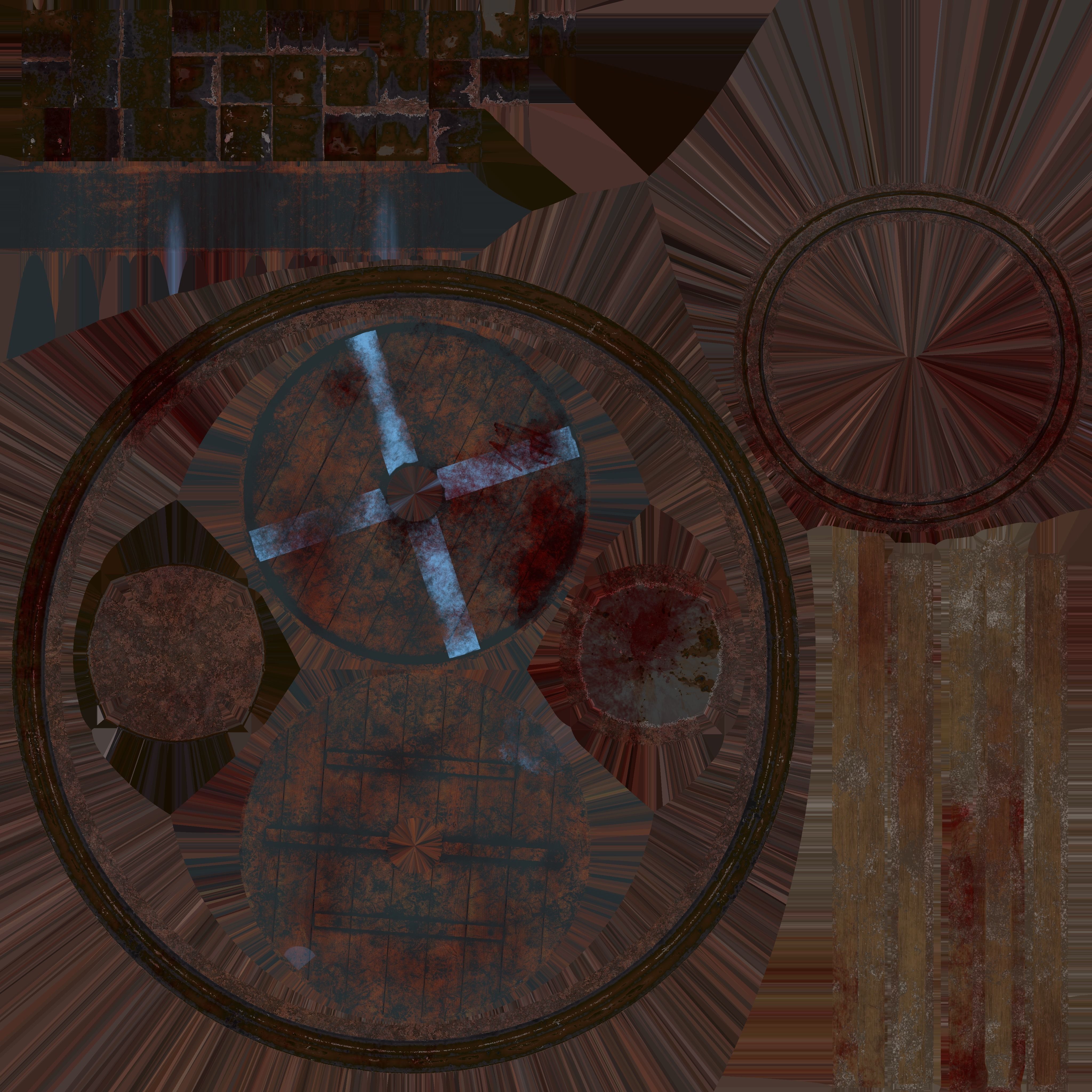 Viking Shield var03 Low-poly 3D model_12