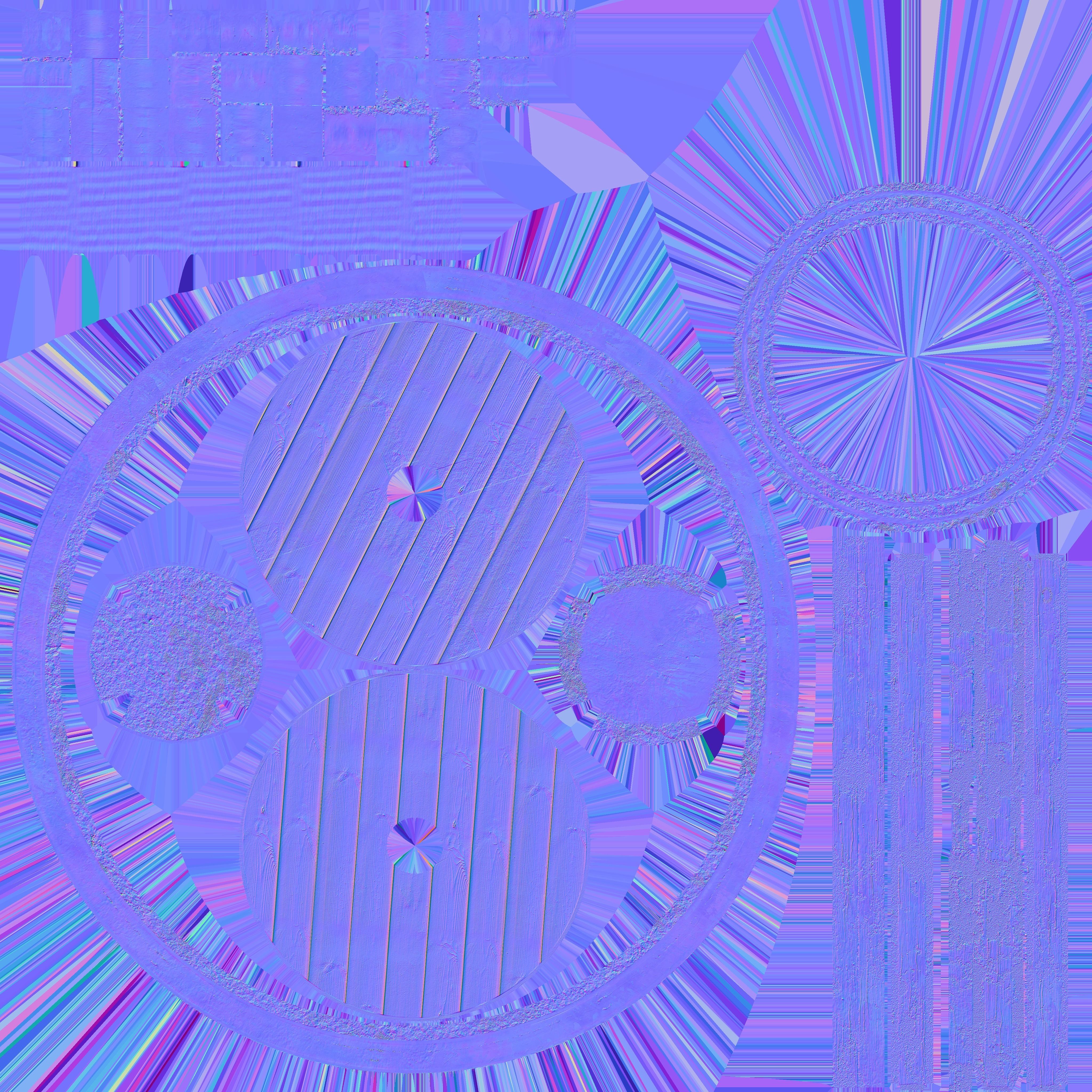 Viking Shield var03 Low-poly 3D model_15