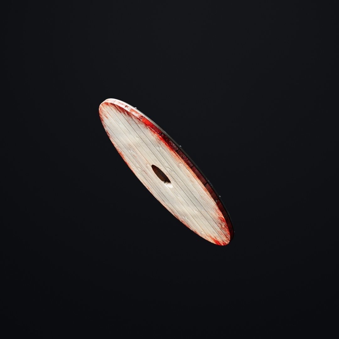 Viking Shield var01 Low-poly 3D model_1