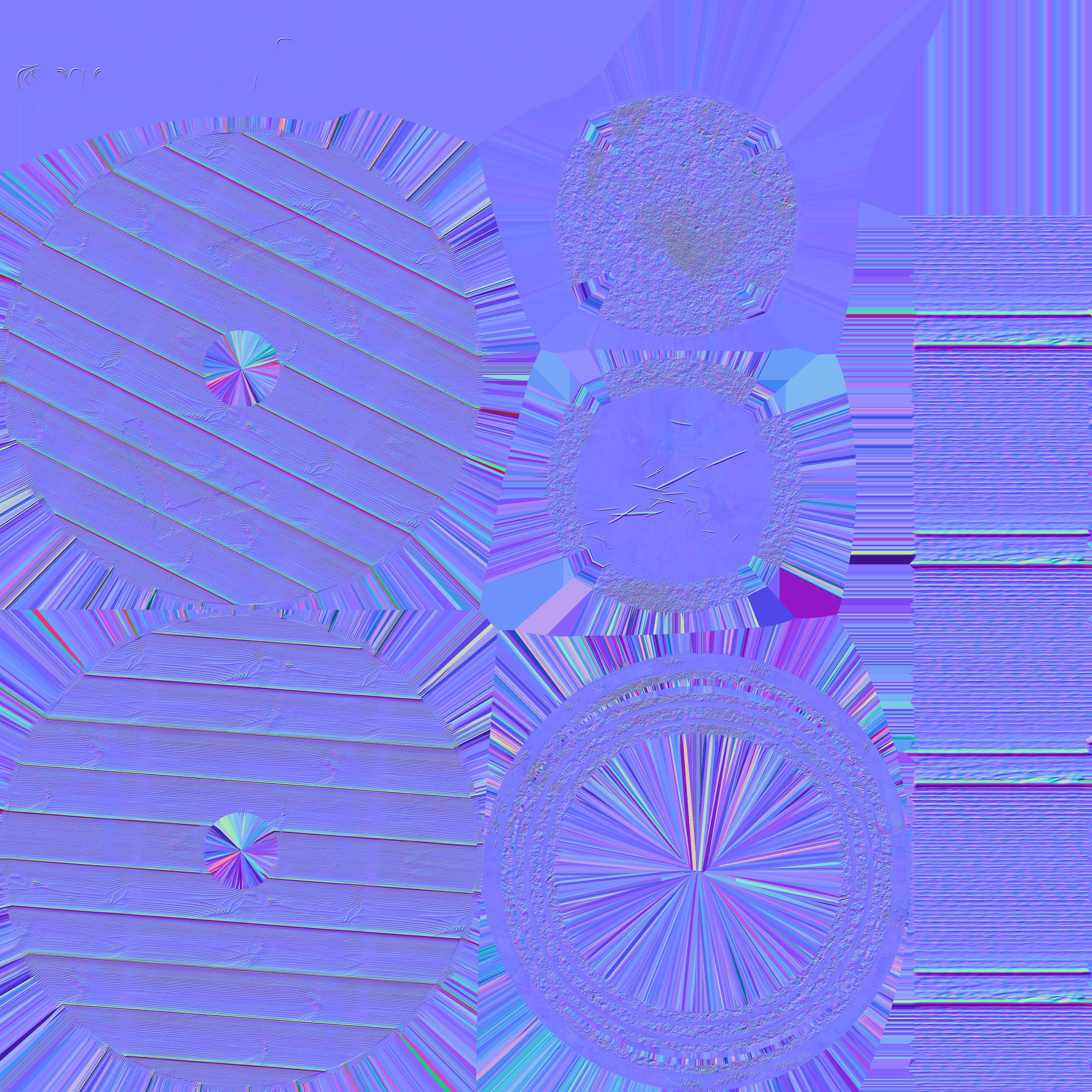 Viking Shield var01 Low-poly 3D model_15