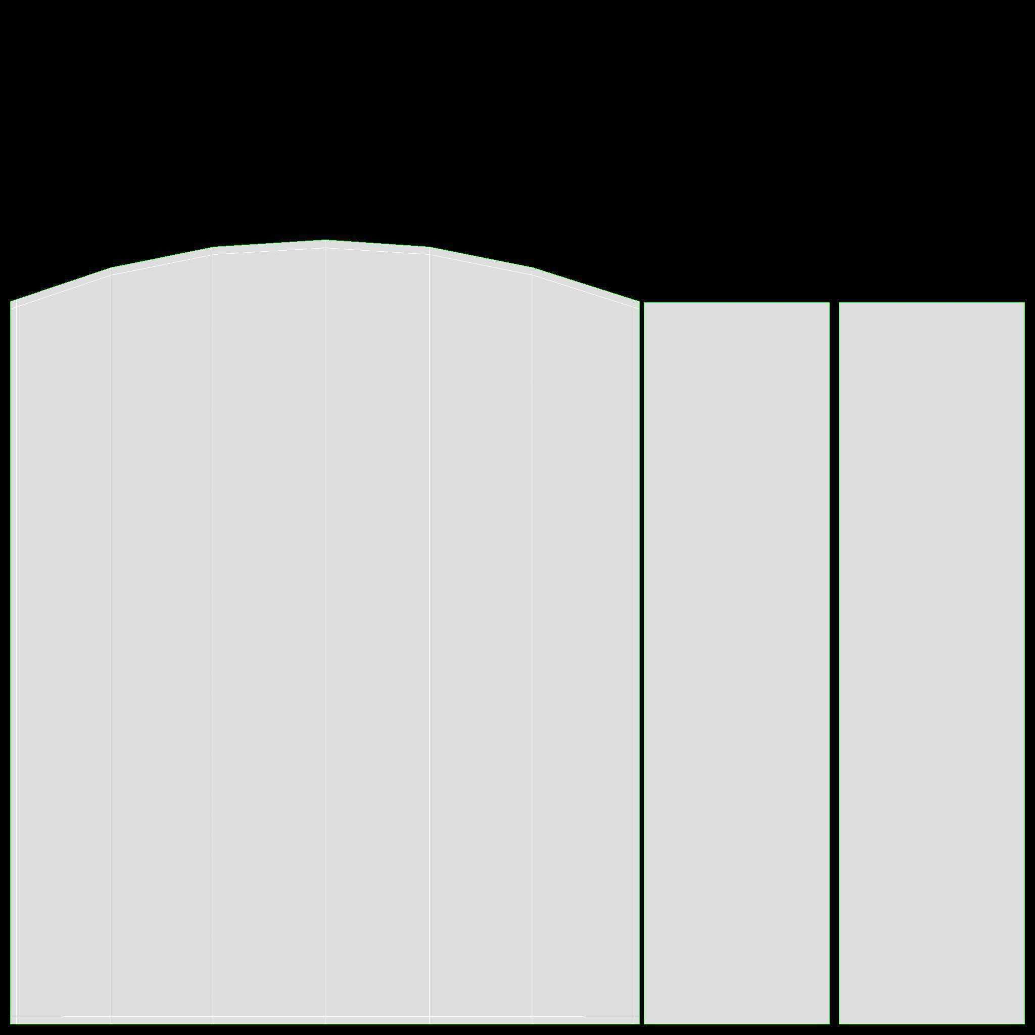 Folding Fireplace Screen 3-Panel 3D model_7