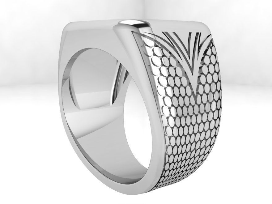 Sumptuous man ring 3612 3D print model 3D print model_2