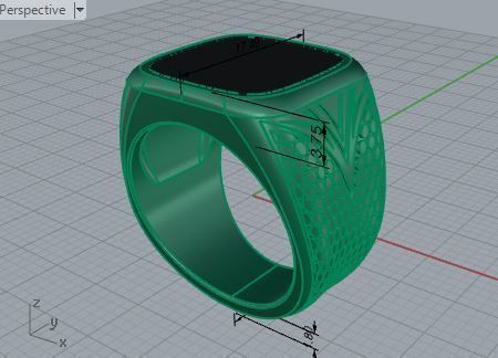 Sumptuous man ring 3612 3D print model 3D print model_7