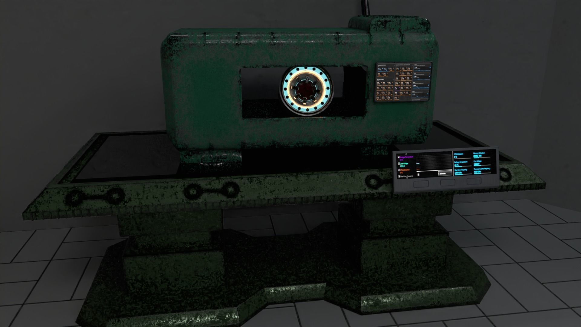 Sci-Fi office 3D model_3