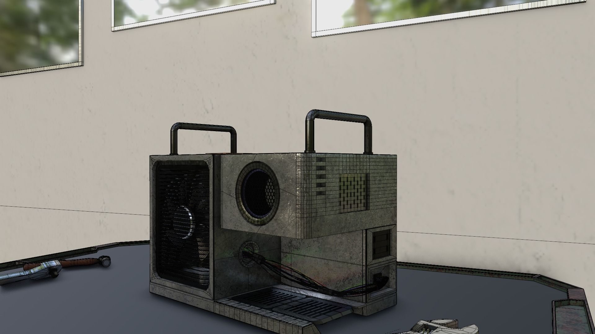 Sci-Fi office 3D model_17