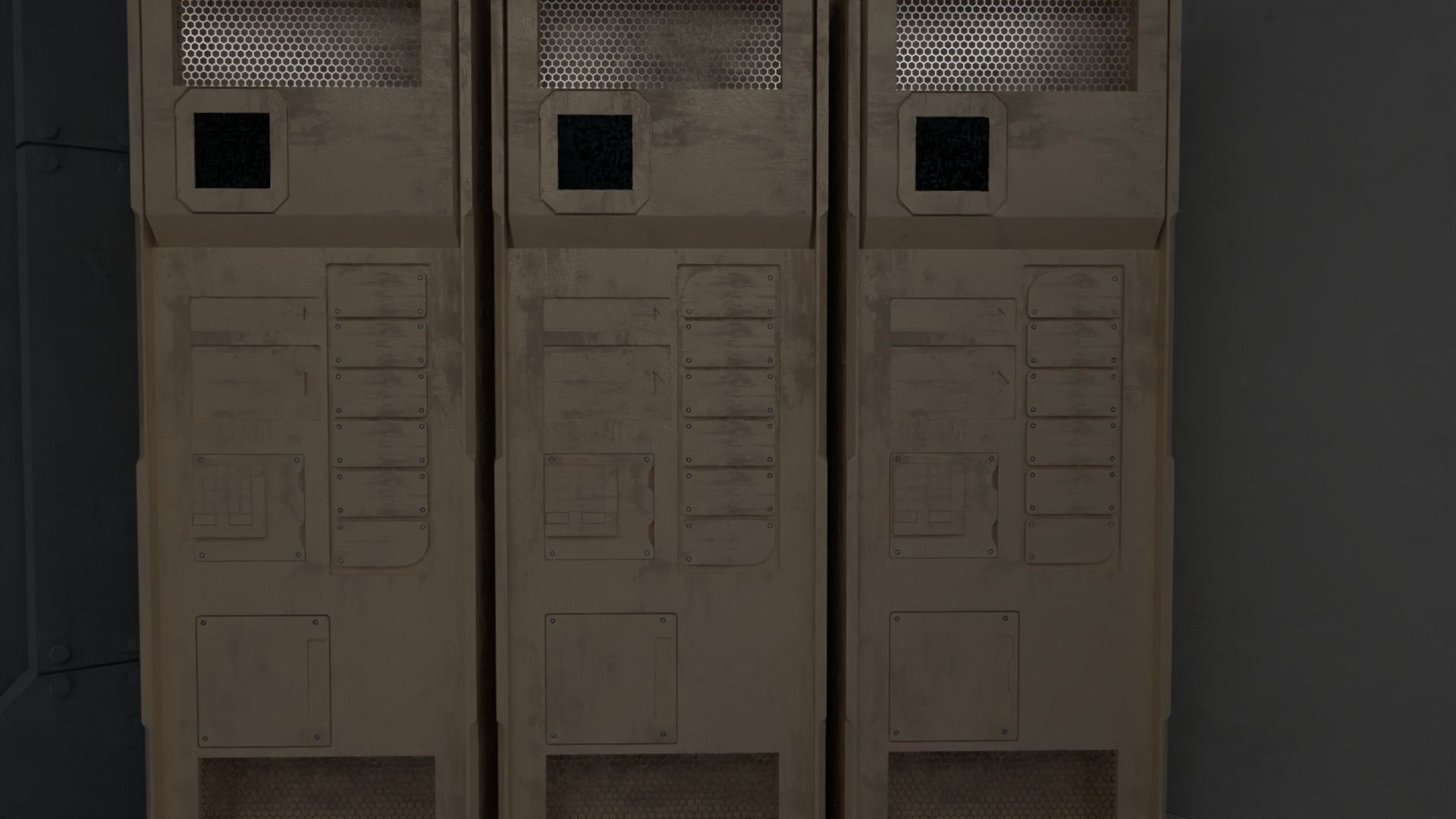 Sci-Fi office 3D model_5