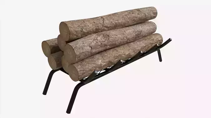 Iron Fireplace Log Holder Brinkdale 3D model