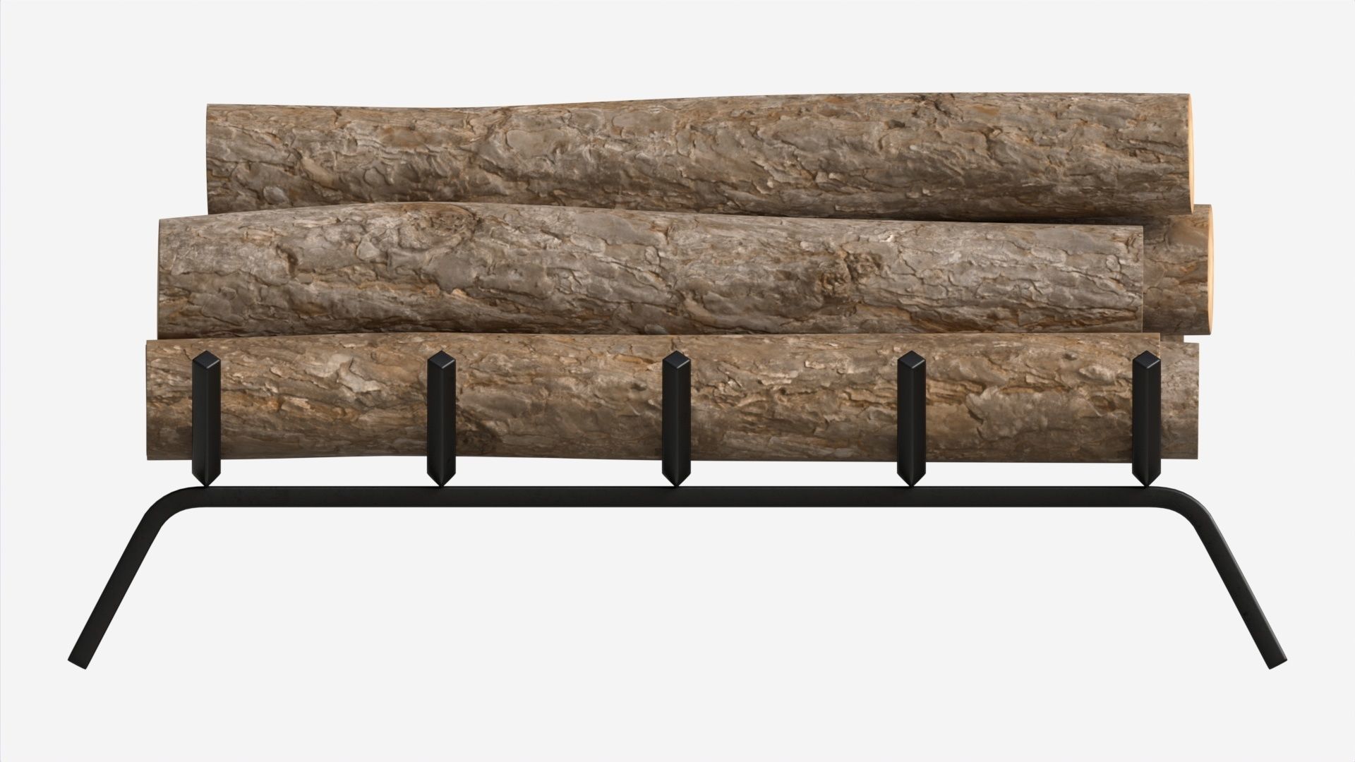 Iron Fireplace Log Holder Brinkdale 3D model_4