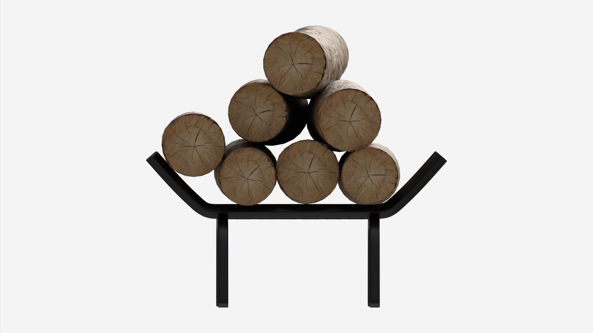 Iron Fireplace Log Holder Brinkdale 3D model_5