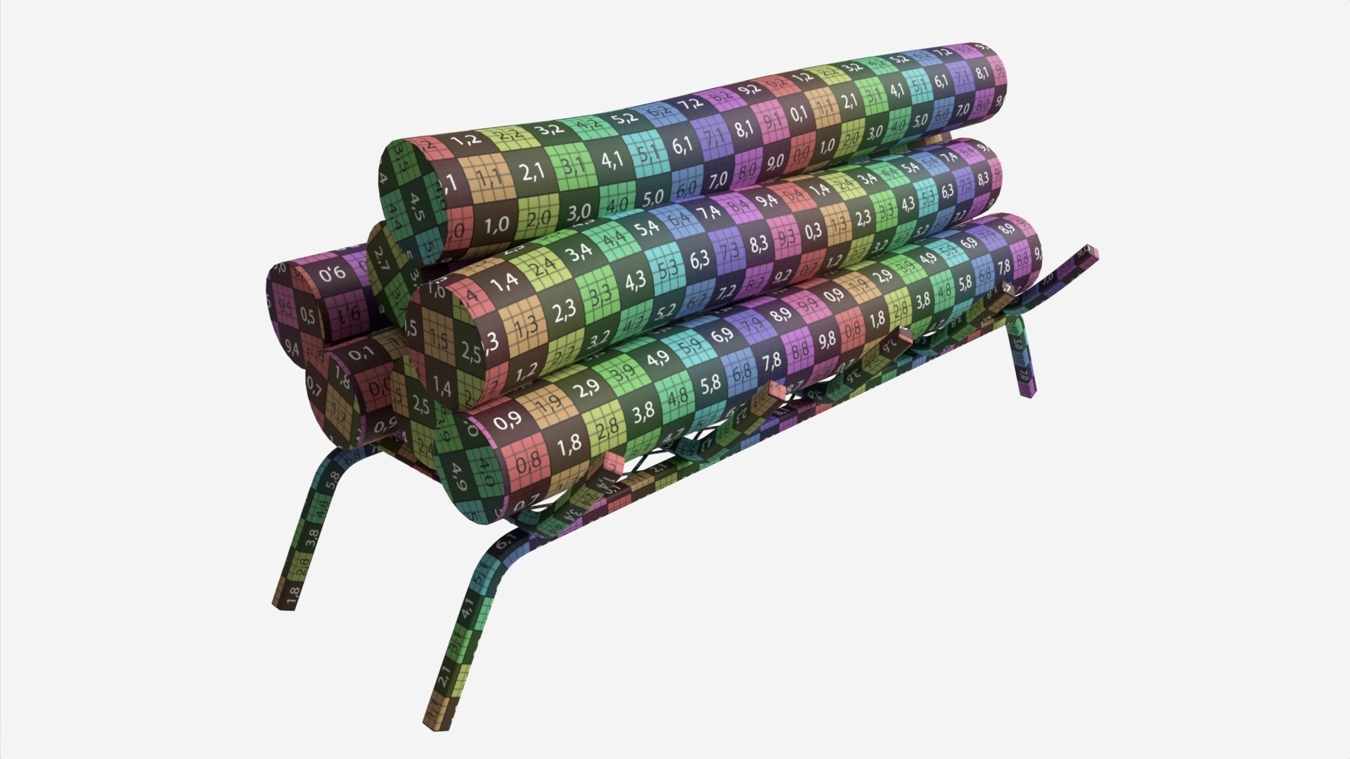 Iron Fireplace Log Holder Brinkdale 3D model_7