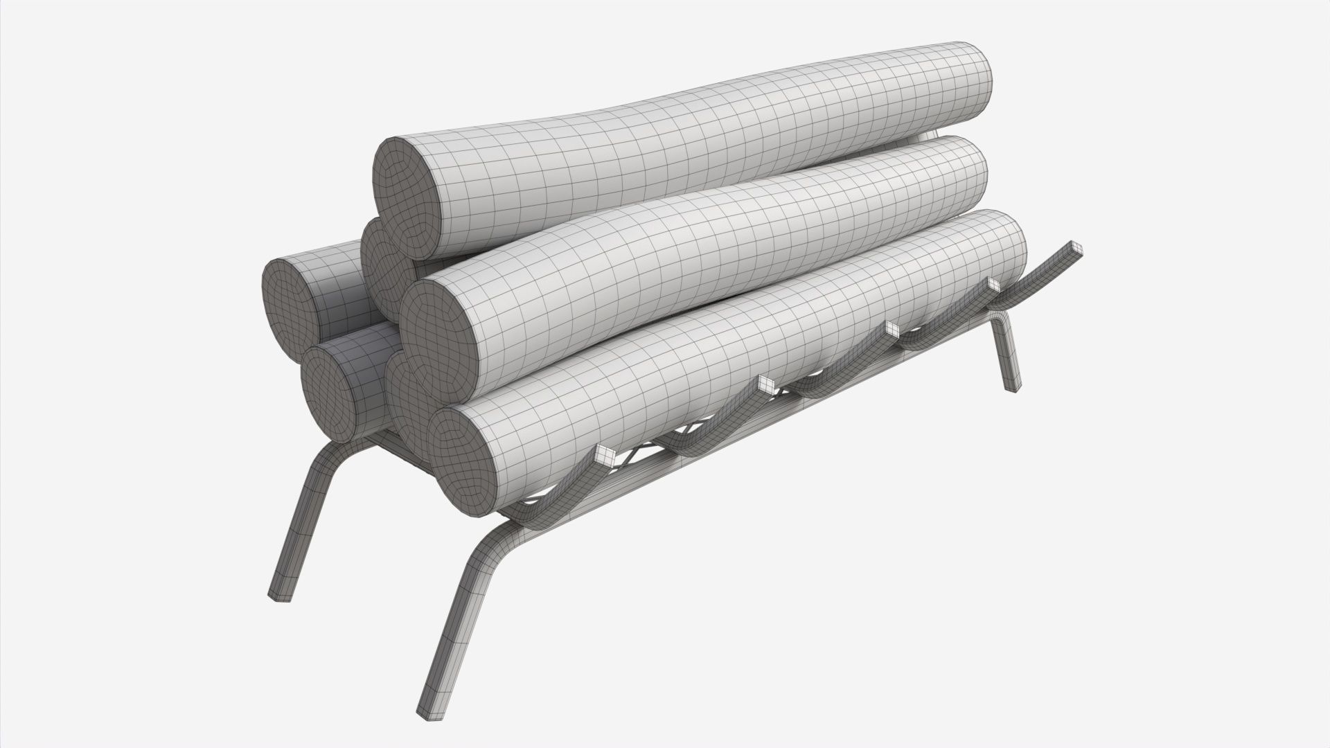 Iron Fireplace Log Holder Brinkdale 3D model_6