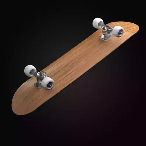 Realistic and High-Quality 3D Model of a Skateboard