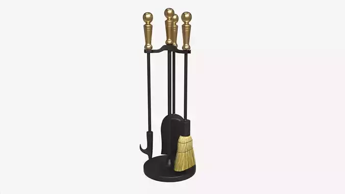 Mini Fireplace Tools 4-Set