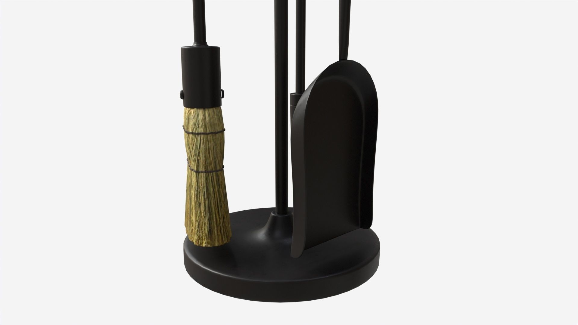 Mini Fireplace Tools 4-Set 3D model_2