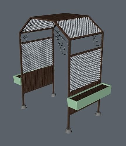 Pergola Simple Free 3D model