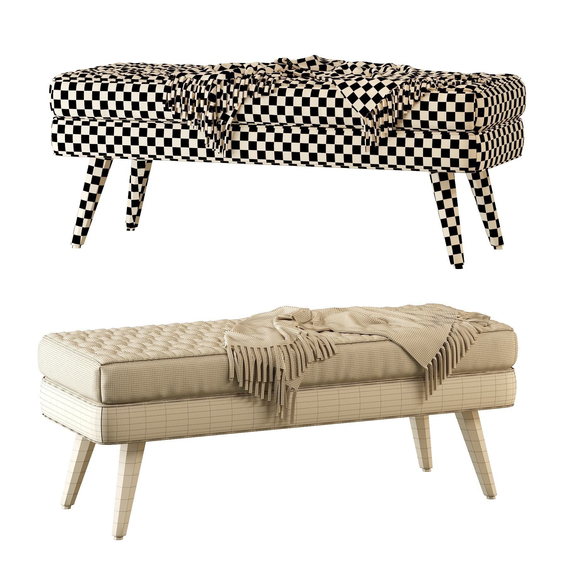 Bench seat Corolle 3D model_22