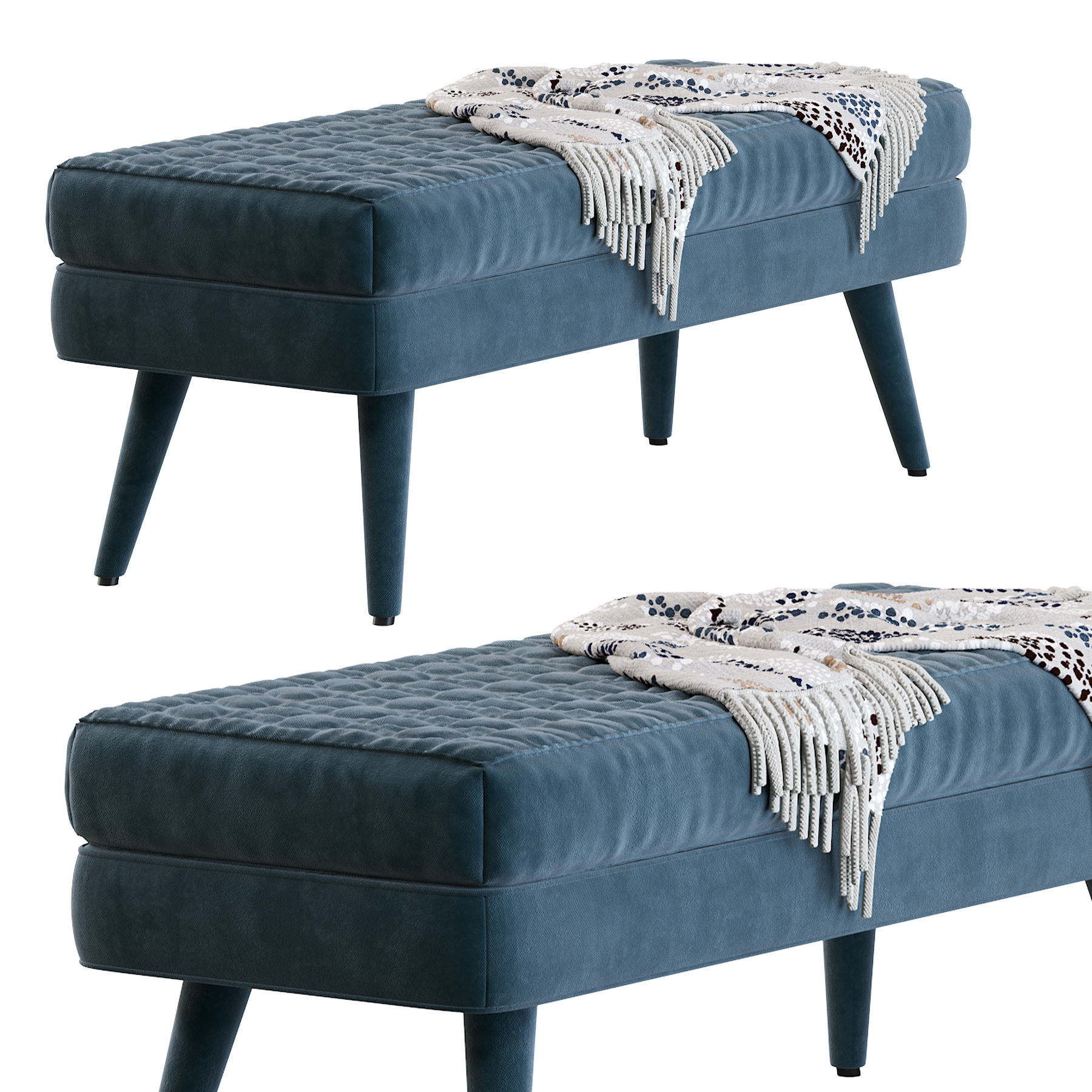 Bench seat Corolle 3D model_1