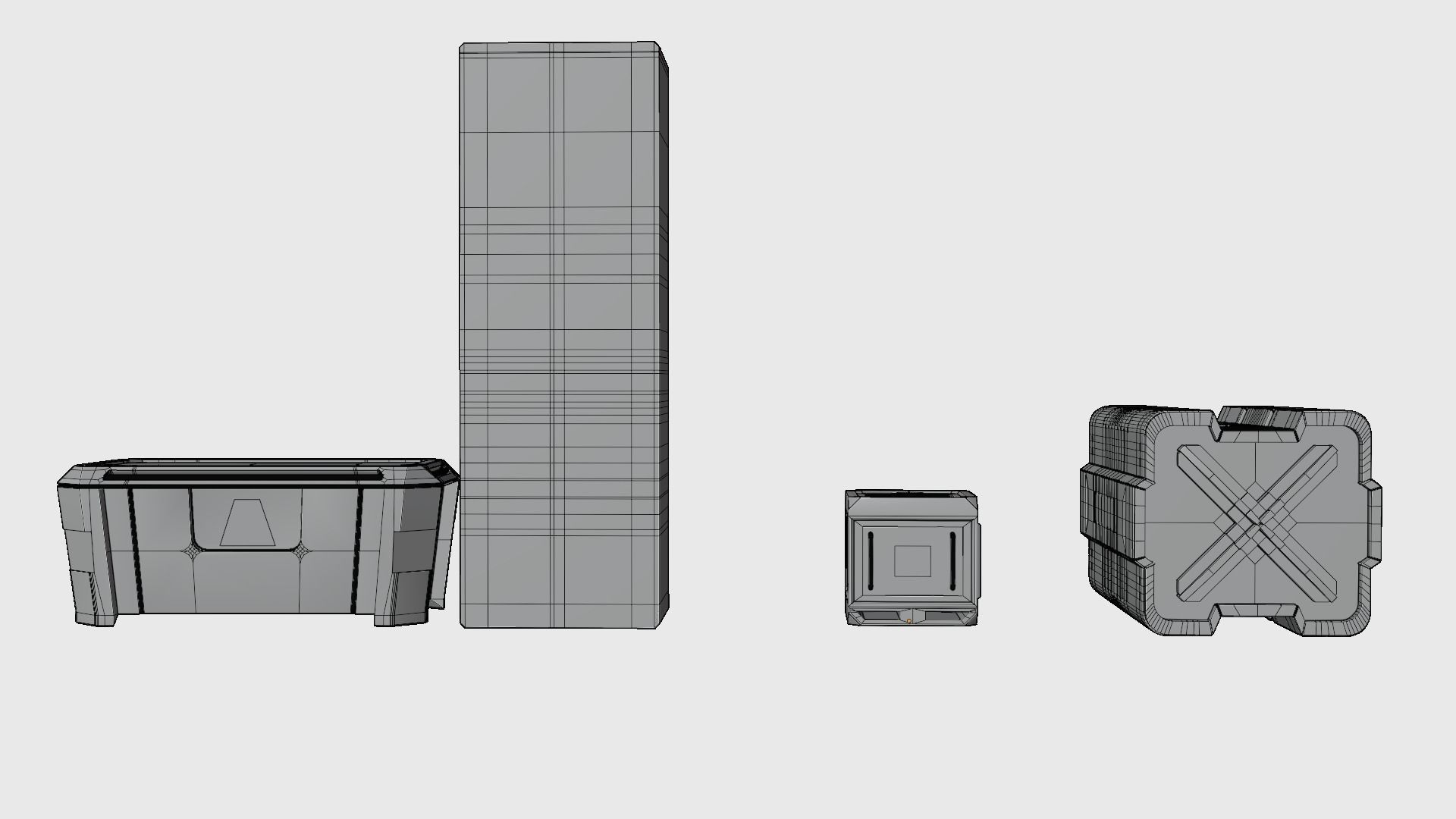 boxes and crates 3D model_12