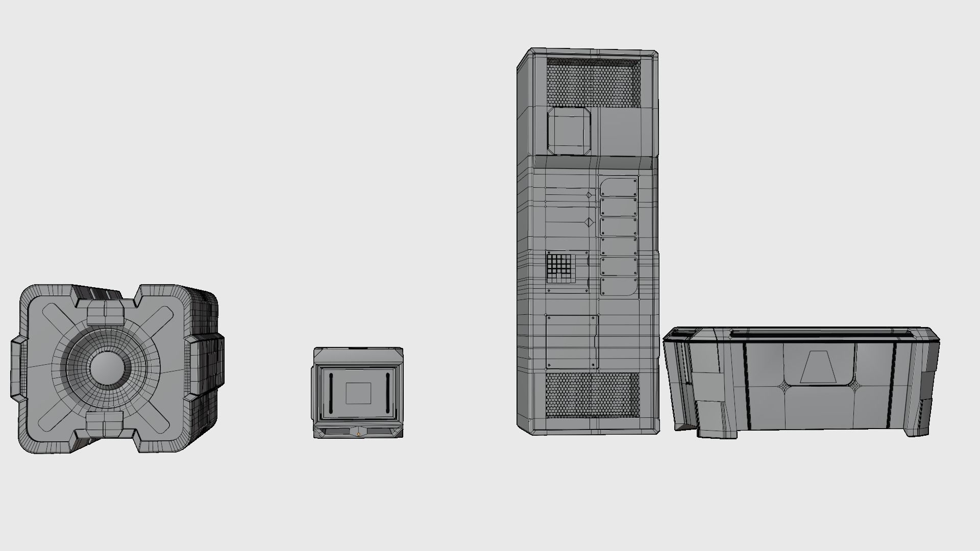 boxes and crates 3D model_10