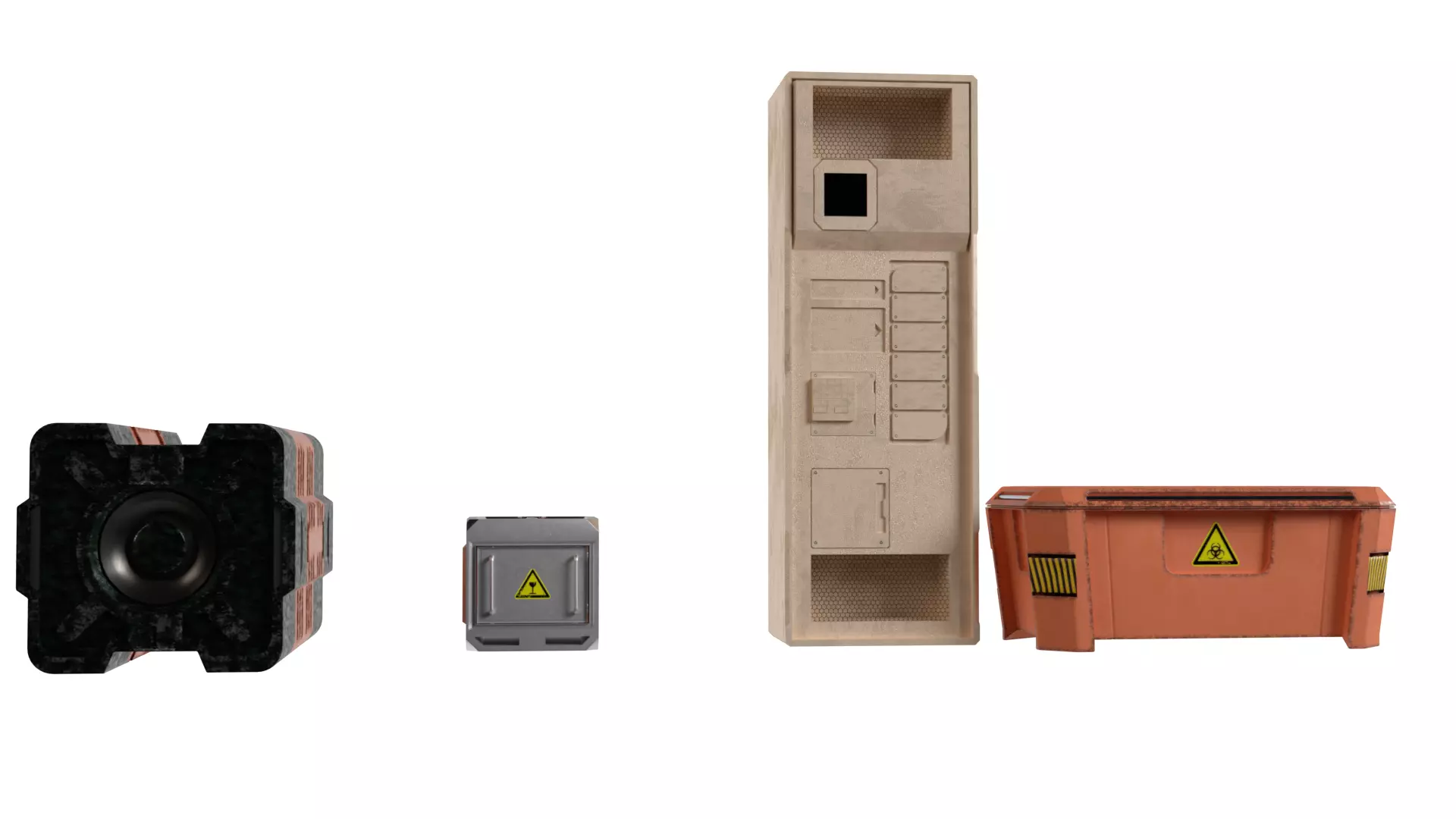 boxes and crates 3D model_0